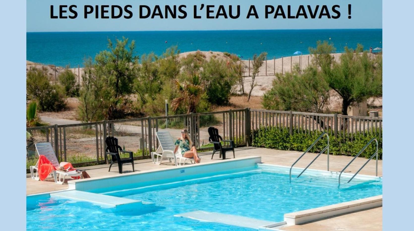 Les Pieds Dans L'Eau A Palavas ! Mer A 50 M ! Mhome 6 Pers Climatise T Confort Camping 4 Etoiles Kültér fotó
